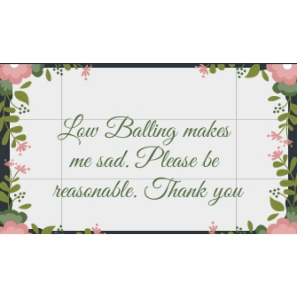 Always accept reasonable offers 🌸